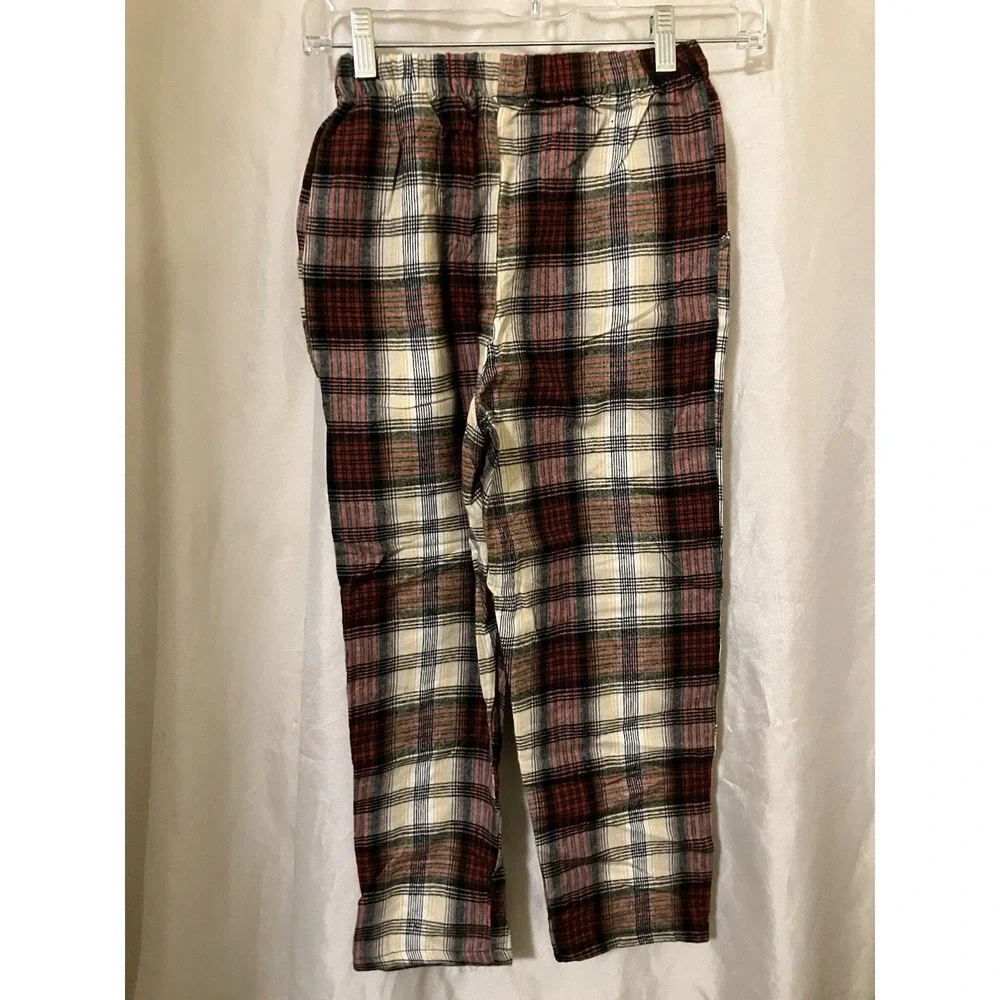 VTG Yo Wear Max Boxxer KIDS Pants S Red NOS 100% Cotton Flannel USA  w/ Pockets‎